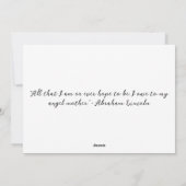 Moeder en dochter voor Moederdag Wenskaart Feestdagenkaart (Achterkant)