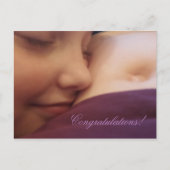 Moeder en dochter, zwangerschapskaart briefkaart (Voorkant)