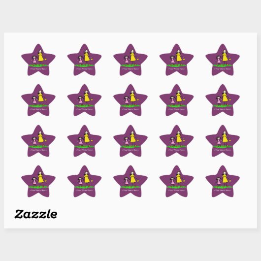 Moeder- en dochterfamilie — Aangepaste stickers (Vel)