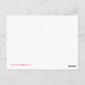 Moeder- en dochterfamilie Gepersonaliseerd KunstBr Briefkaart (Achterkant)