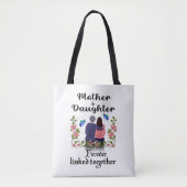 MOEDER EN DUGHTER FOREVER VERBONDEN SAMEN TOTE BAG (Voorkant)