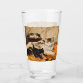 Moeder en Haar Kittens Glas (Achterkant)