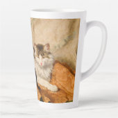 Moeder en Haar Kittens Latte Mok (Rechts)