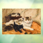 Moeder en Haar Kittens Raamsticker (Vel 3)