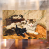 Moeder en Haar Kittens Raamsticker (Vel 2)