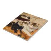 Moeder en Haar Kittens Tegeltje (Zijkant)