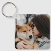 Moeder en hond foto sleutelhanger (Voorkant)