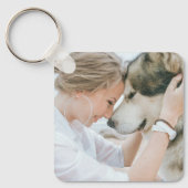 Moeder en hond foto sleutelhanger (Voorkant)