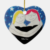 Moeder en ik-hart ornament (Achterkant)