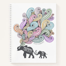 Moeder en Ik Schetsboek | Olifant Familie Notitieboek