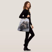 Moeder en jong zeeotters crossbody tas (Op model)