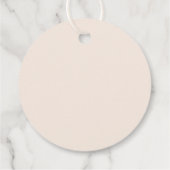 Moeder en kalf olifant Baby shower cadeau Bedankjes Labels (Achterkant)