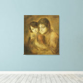 Moeder en kind, 1893 canvas afdruk (Insitu (Houten vloer))