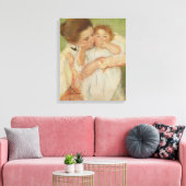 Moeder en kind, 1897 canvas afdruk (Insitu (Woonkamer))