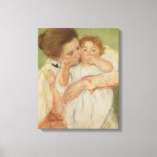 Moeder en kind, 1897 canvas afdruk