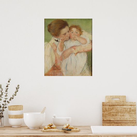 Moeder en kind, 1897 poster (Keuken)