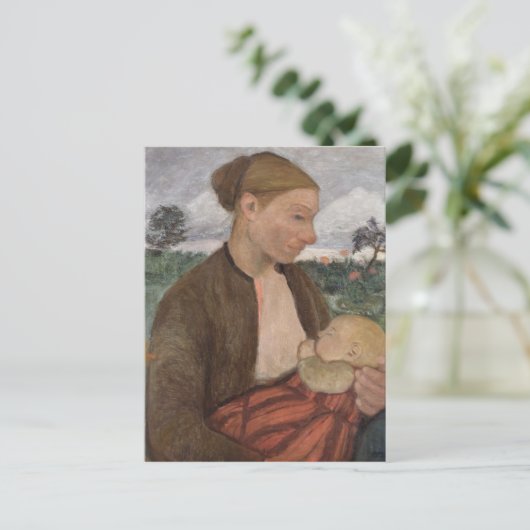 Moeder en kind, 1903 briefkaart (Staand voorkant)