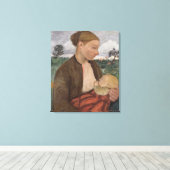 Moeder en kind, 1903 canvas afdruk (Insitu (Houten vloer))