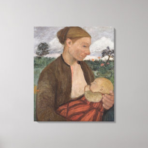 Moeder en kind, 1903 canvas afdruk