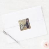 Moeder en kind, 1903 vierkante sticker (Envelop)