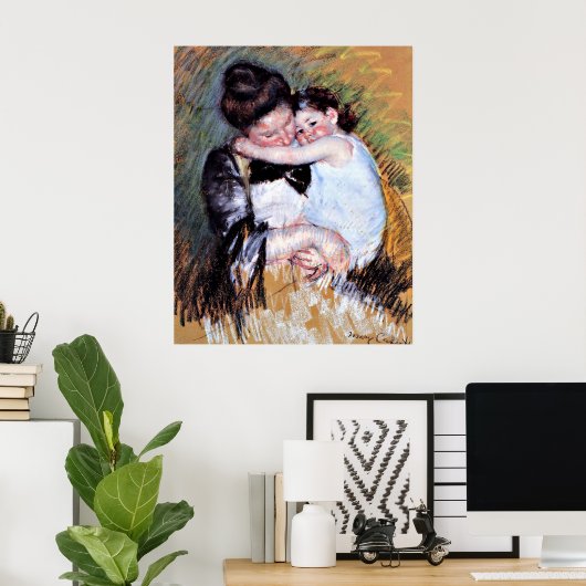 Moeder en kind beroemd schilderij poster (Thuiskantoor)