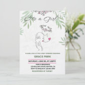 MOEDER EN KIND BOND Baby shower Uitnodiging (Staand voorkant)