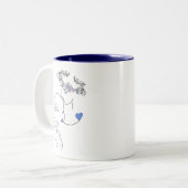 Moeder en Kind Bond Two-Tone Mok (Voorkant links)