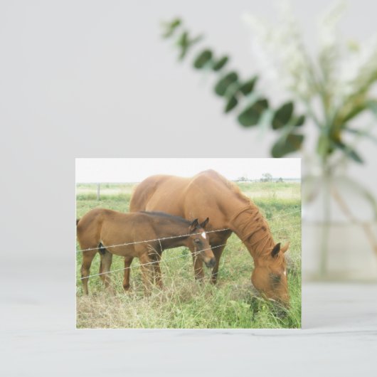 Moeder en kind briefkaart (Staand voorkant)