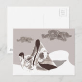 Moeder en kind briefkaart (Voorkant / Achterkant)
