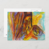 moeder en kind briefkaart (Voorkant / Achterkant)