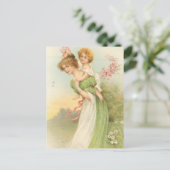  moeder en kind briefkaart (Staand voorkant)