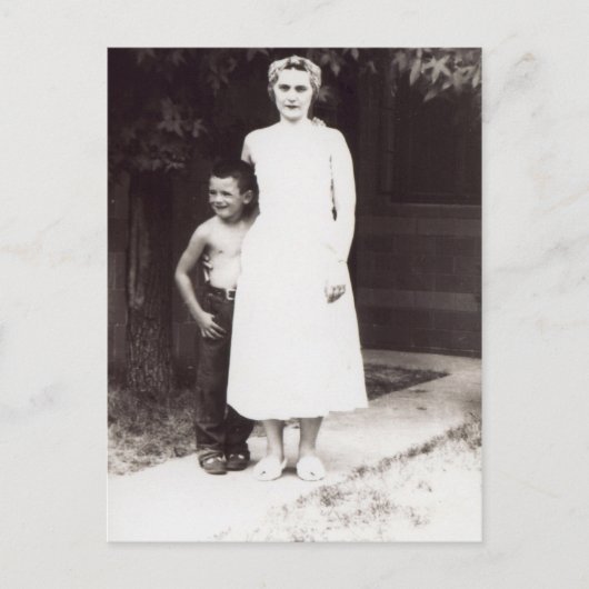 Moeder en kind briefkaart (Voorkant)