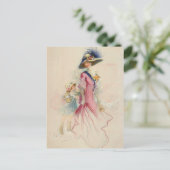 moeder en kind briefkaart (Staand voorkant)