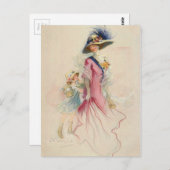 moeder en kind briefkaart (Voorkant / Achterkant)