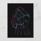 Moeder en kind briefkaart (Voorkant)