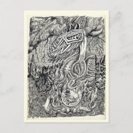 Moeder en kind briefkaart