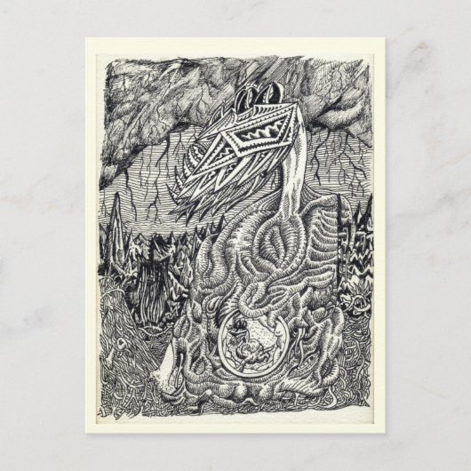 Moeder en kind briefkaart (Voorkant)