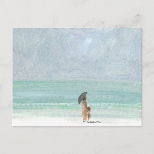 Moeder en kind briefkaart (Voorkant)