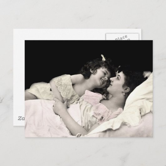 Moeder en kind briefkaart (Voorkant / Achterkant)