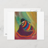 Moeder en kind briefkaart (Voorkant / Achterkant)