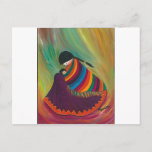 Moeder en kind briefkaart