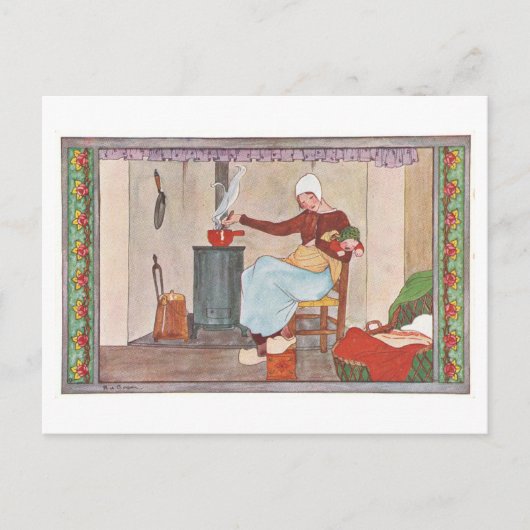 moeder en kind Briefkaart (Voorkant)