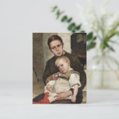 Moeder en kind briefkaart (Staand voorkant)