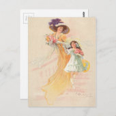 moeder en kind briefkaart (Voorkant / Achterkant)