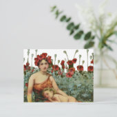 Moeder en kind briefkaart (Staand voorkant)