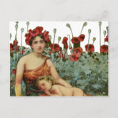 Moeder en kind briefkaart (Voorkant)