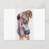 Moeder en kind briefkaart (Voorkant)