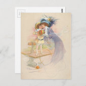 Moeder en kind briefkaart (Voorkant / Achterkant)