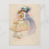 Moeder en kind briefkaart (Voorkant)