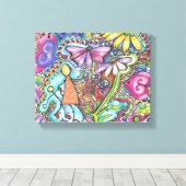 Moeder en kind canvas afdruk (Insitu (Houten vloer))